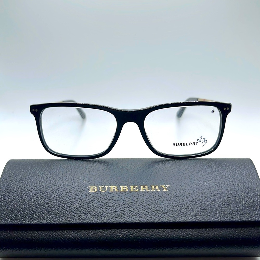 NWT. Burberry Black frames with silver arms.